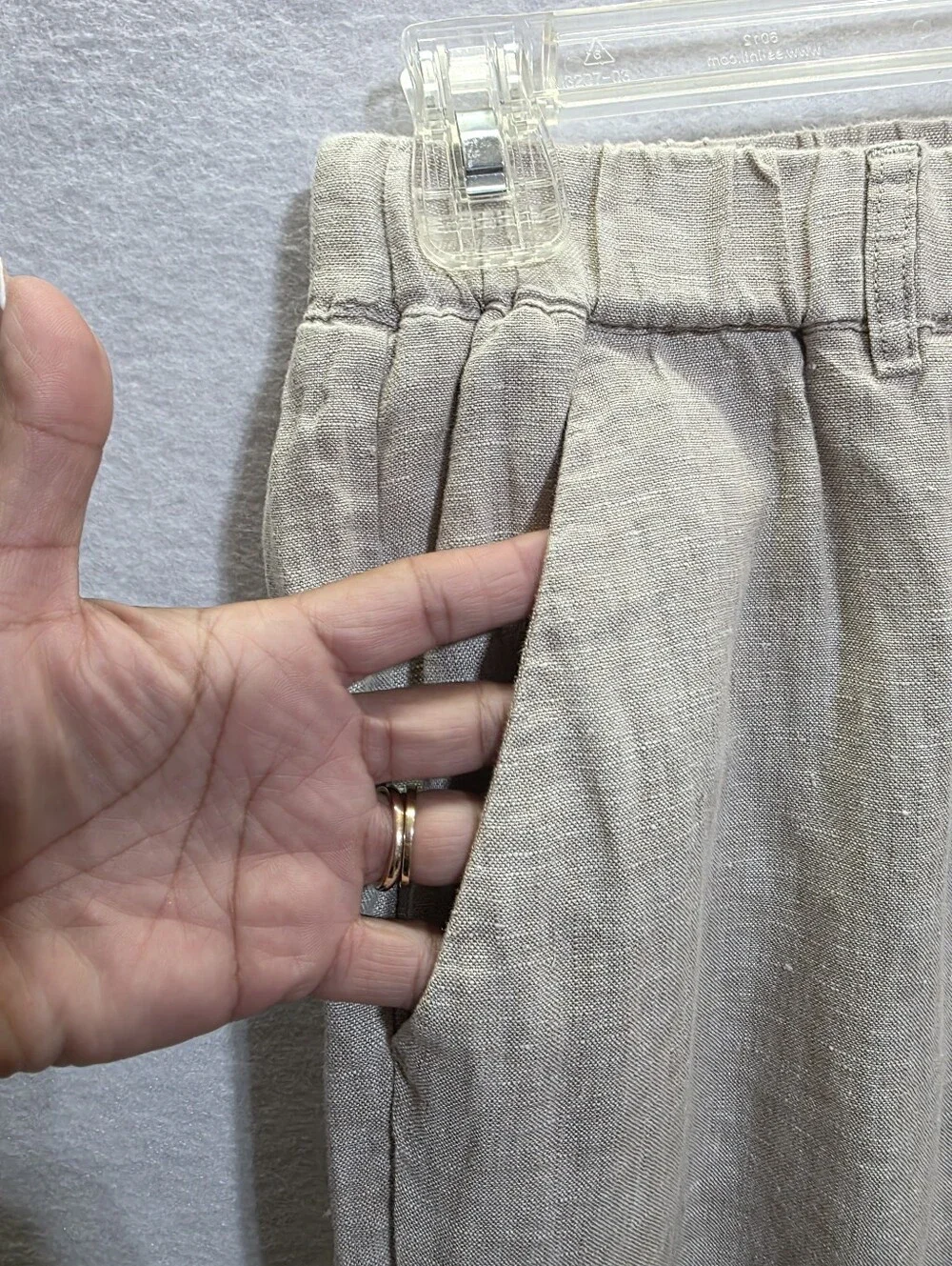 QUINCE 100% EUROPEAN LINEN PANTS FLAX SZ XS
